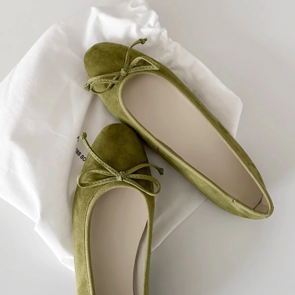 Damen Ballerinas mit zartem Schleifen-Detail und hochwertigem Wildleder Heidi Mode - Image 9
