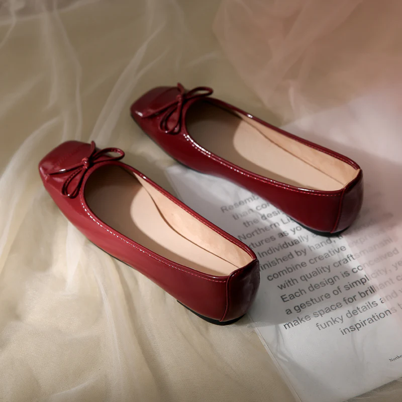 Damen Ballerinas mit zartem Schleifendetail und weichem Innenfutter Heidi Mode - Image 2
