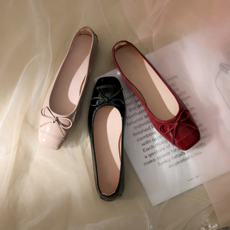 Damen Ballerinas mit zartem Schleifendetail und weichem Innenfutter Heidi Mode - Image 3