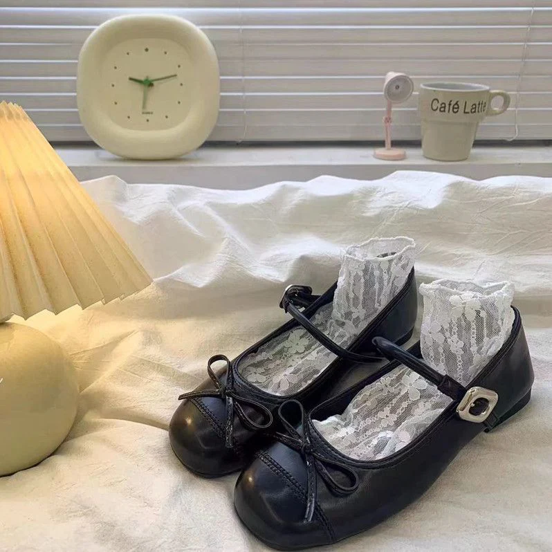 Damen Ballerinas mit zarter Spitzenapplikation und elegantem Riemen Heidi Mode - Image 6