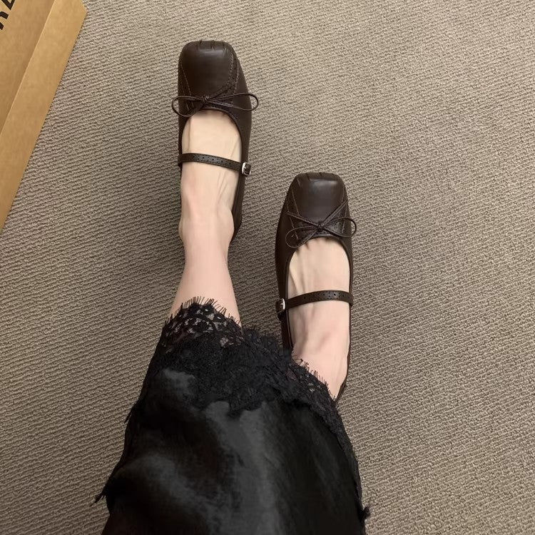 Damen Ballerinas mit zierlicher Schleife und komfortablem Fußbett Heidi Mode - Image 3