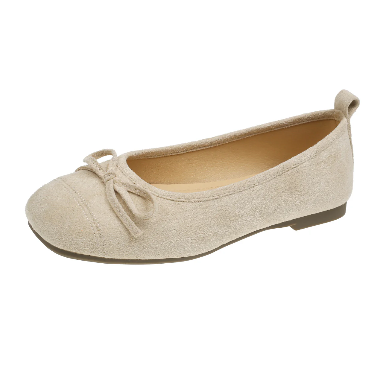 Damen Ballerinas mit zierlicher Schleifenverzierung und bequemer Ledersohle Heidi Mode - Image 7
