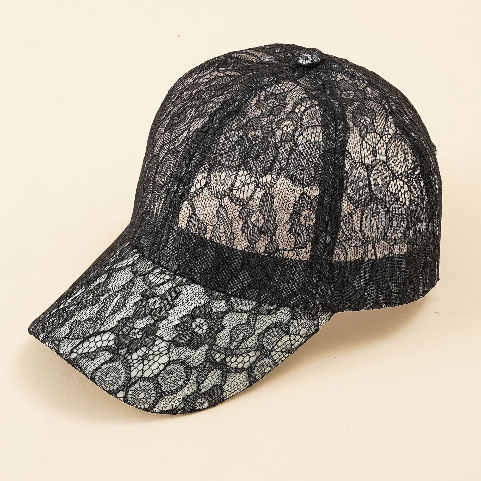 Damen Baseballmütze mit Elegantem Spitzenmuster und Atmungsaktiver Struktur Heidi-Mode - Image 3