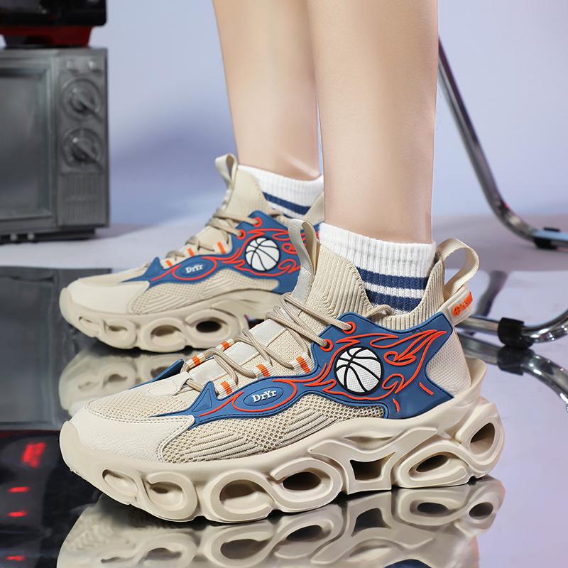Damen Basketball Sneakers mit atmungsaktiver Mesh-Oberfläche und einzigartigem Sohlenprofil Heidi Mode - Image 4