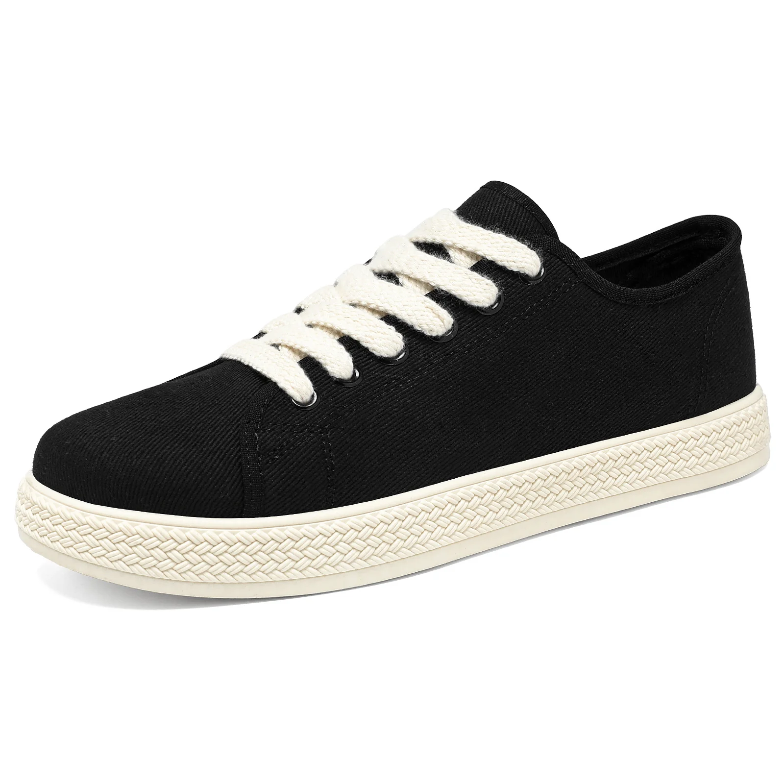 Damen Baumwoll-Sneaker mit natürlichem Obermaterial und rutschfester Sohle Heidi Mode - Image 6