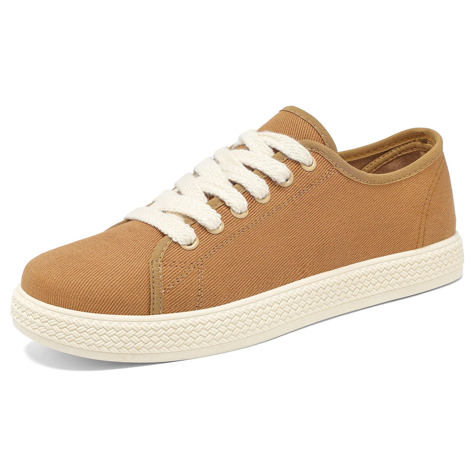 Damen Baumwoll-Sneaker mit natürlichem Obermaterial und rutschfester Sohle Heidi Mode - Image 7
