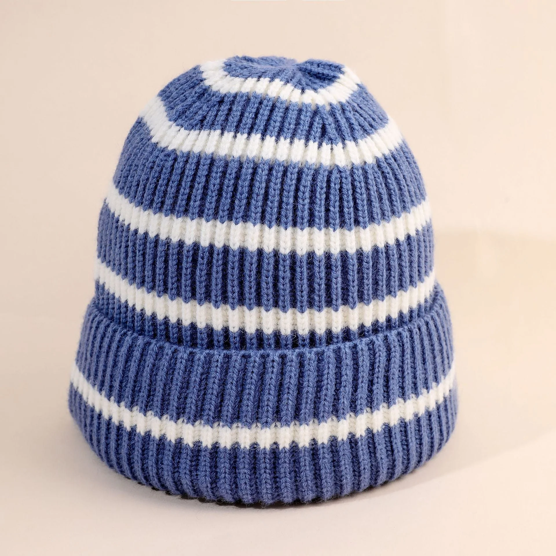 Damen Beanie-Mütze mit Gestreiftem Design und Weichem Innenfutter Heidi-Mode - Image 10
