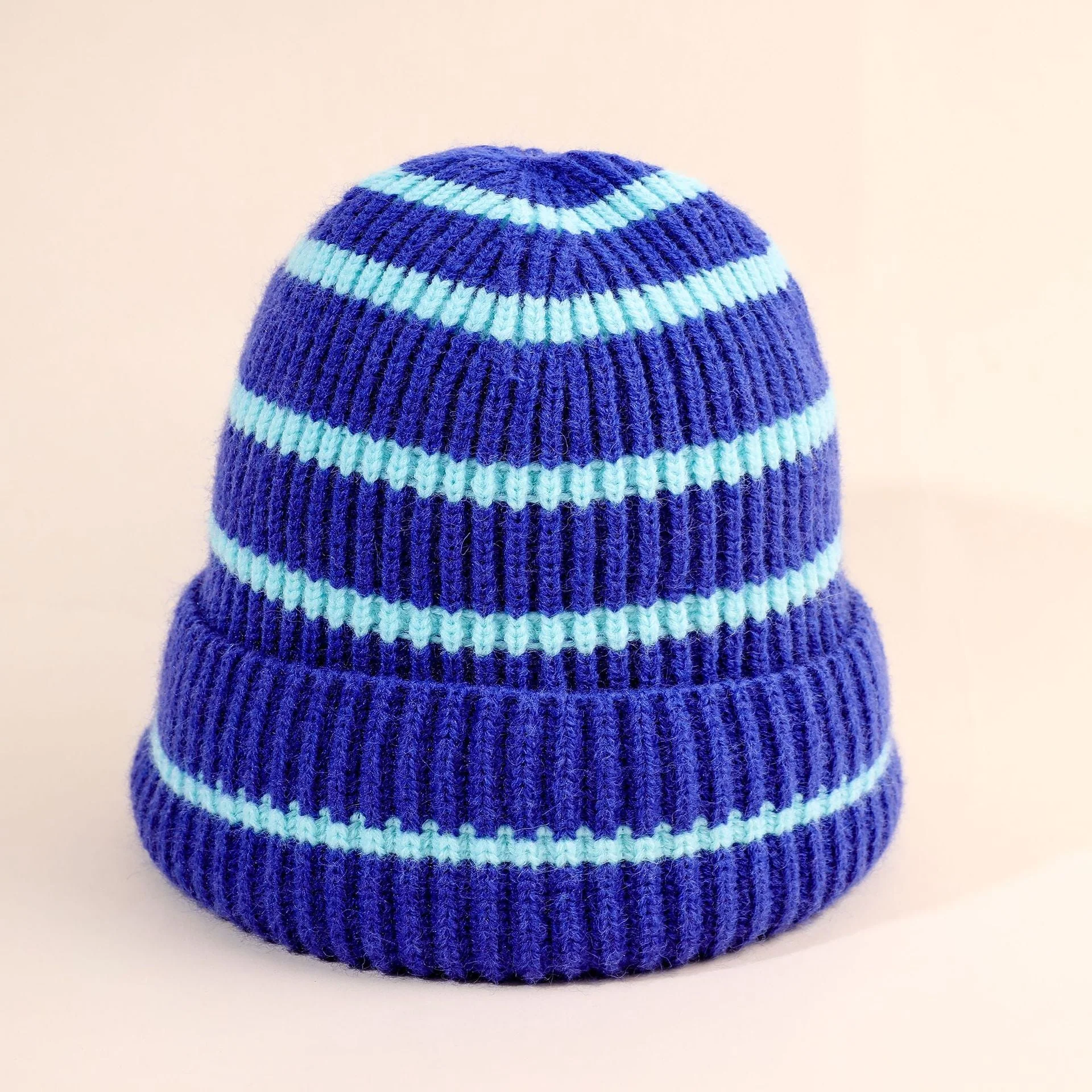 Damen Beanie-Mütze mit Gestreiftem Design und Weichem Innenfutter Heidi-Mode - Image 8