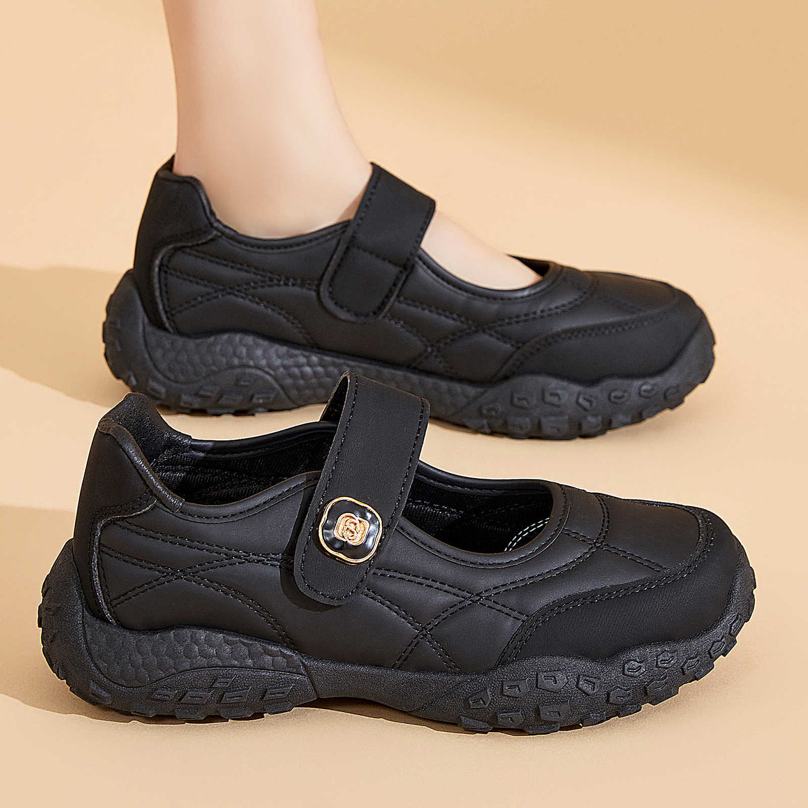 Damen bequeme Alltagsschuhe mit flexiblem Klettverschluss Heidi Mode - Image 2