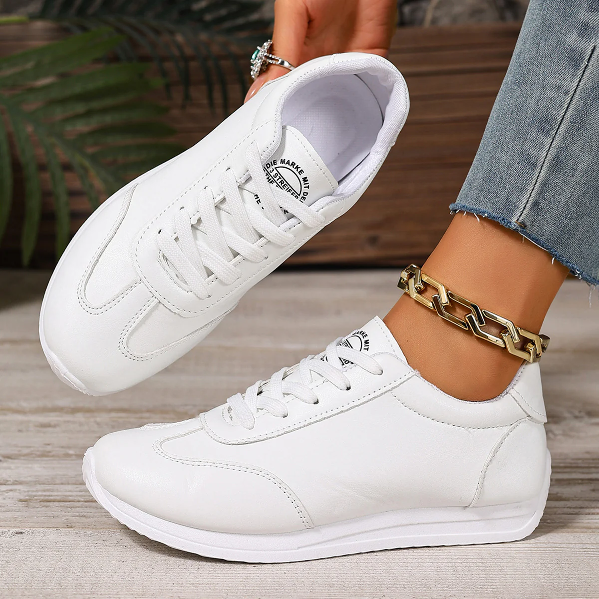 Damen Bequeme Alltagssneakers mit atmungsaktiver Obermaterialstruktur Heidi Mode - Image 6