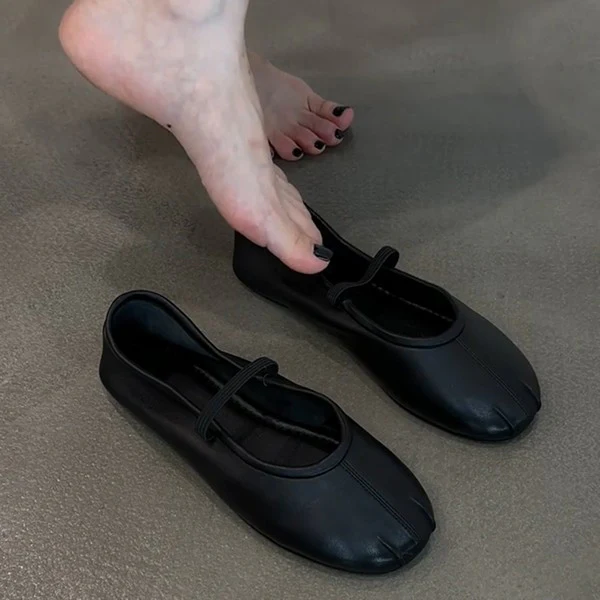 Damen Bequeme Ballerinas mit elastischem Riemen und weichem Innenfutter Heidi Mode - Image 3