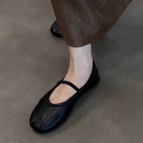 Damen Bequeme Ballerinas mit elastischem Riemen und weichem Innenfutter Heidi Mode - Image 4