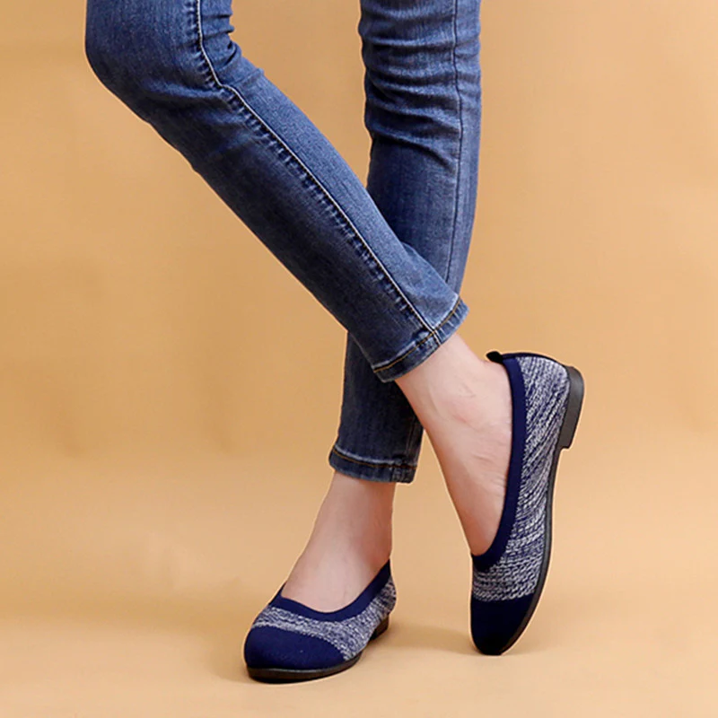 Damen Bequeme Ballerinas mit flexiblem und atmungsaktivem Obermaterial Heidi Mode - Image 2