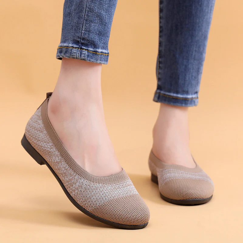 Damen Bequeme Ballerinas mit flexiblem und atmungsaktivem Obermaterial Heidi Mode - Image 3