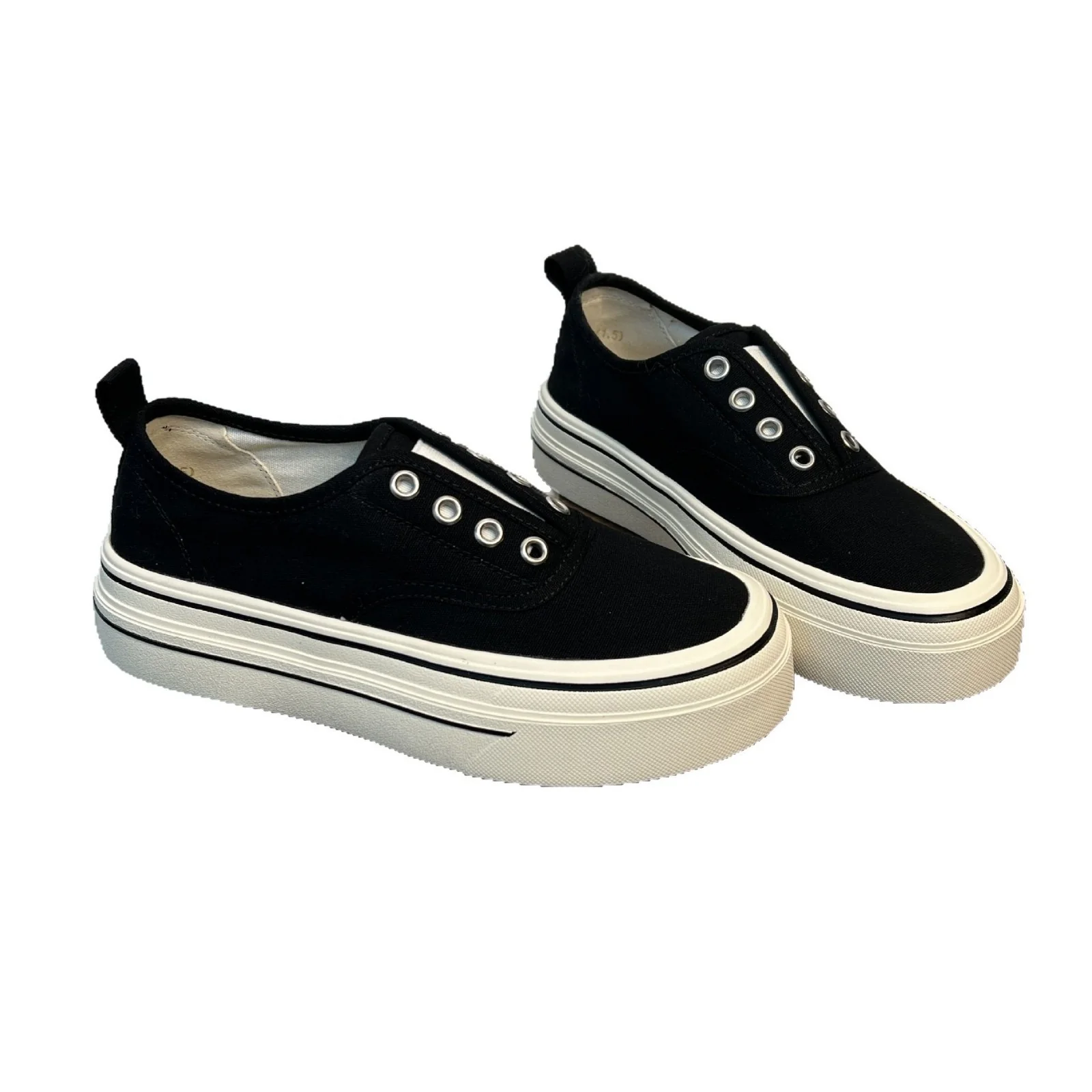 Damen bequeme Canvas Sneaker mit trendigem Plateau Heidi Mode - Image 5