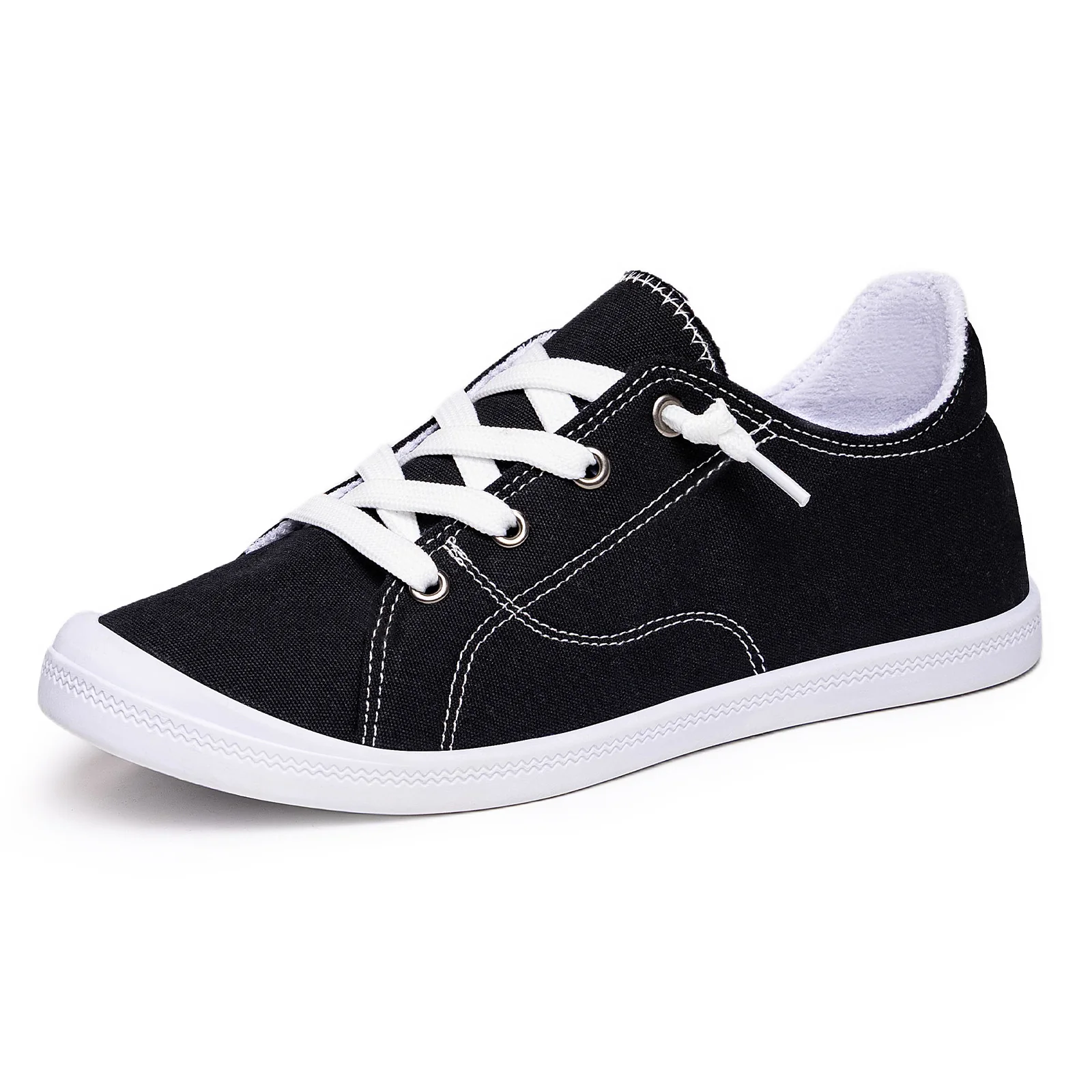 Damen Bequeme Canvas Sneakers mit atmungsaktiver Innensohle Heidi Mode - Image 9