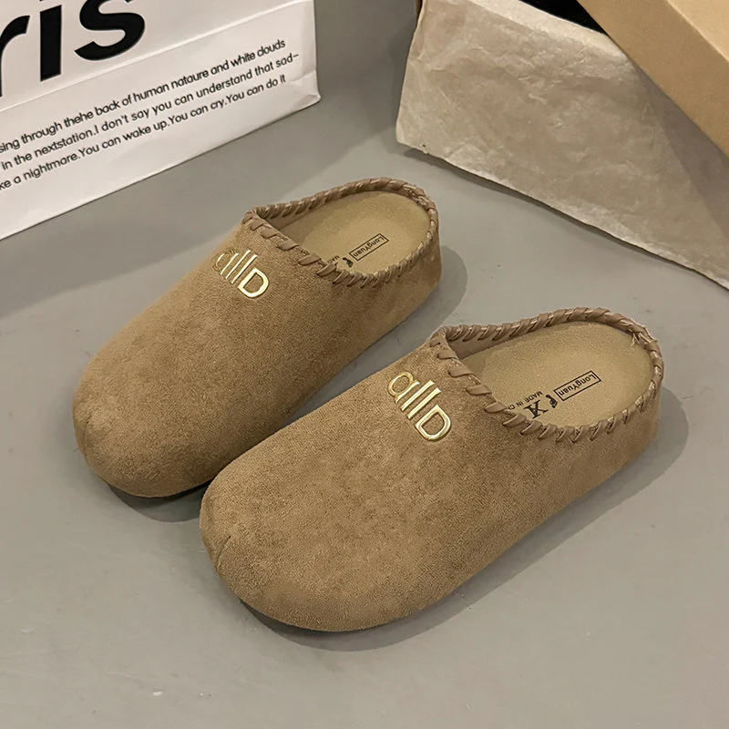 Damen Bequeme Clogs aus weichem Wildleder Heidi Mode - Image 2