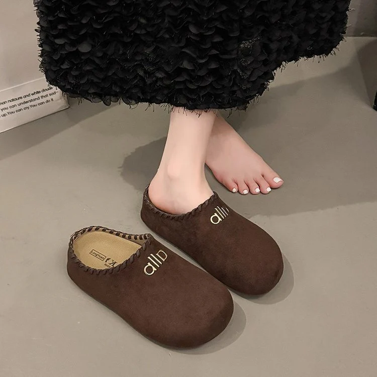 Damen Bequeme Clogs aus weichem Wildleder Heidi Mode - Image 3