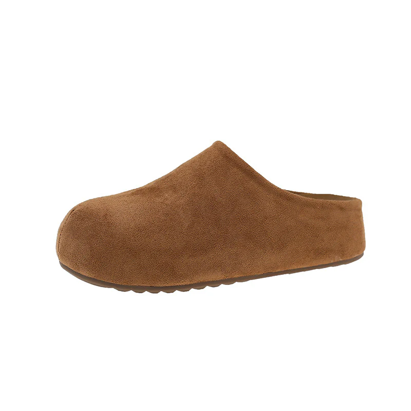 Damen Bequeme Clogs aus weichem Wildleder mit ergonomischem Fußbett Heidi Mode - Image 5