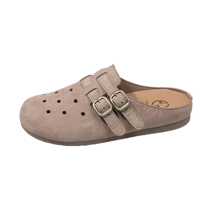 Damen bequeme Clogs mit doppeltem Schnallenverschluss Heidi Mode - Image 5