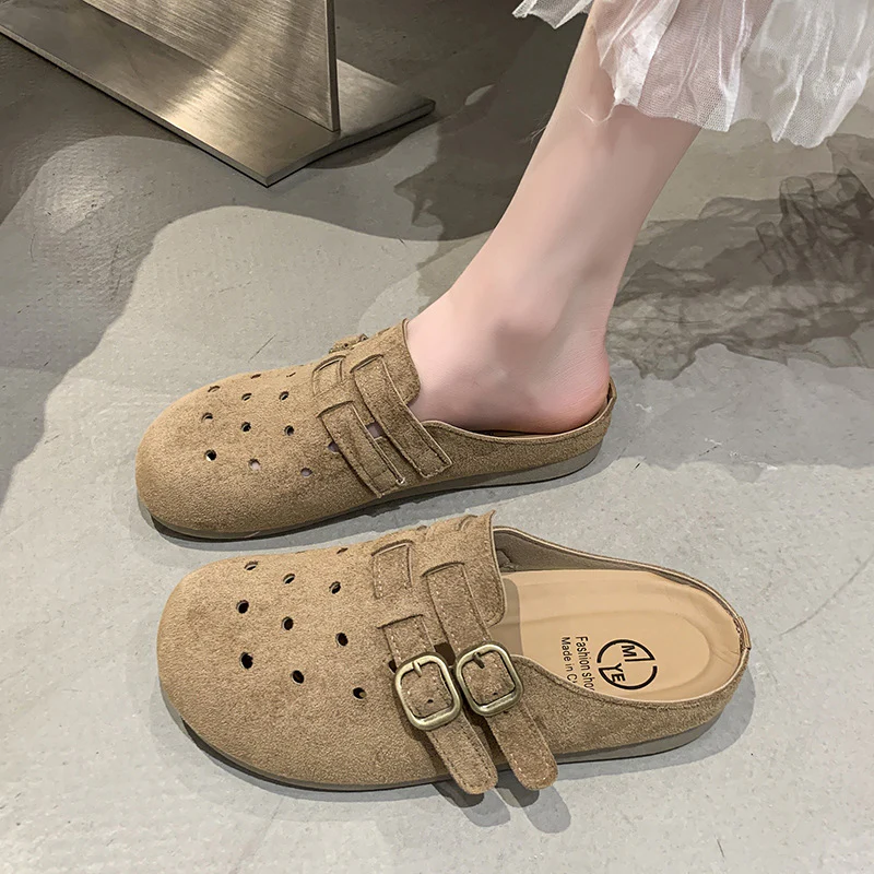 Damen bequeme Clogs mit doppeltem Schnallenverschluss Heidi Mode - Image 7