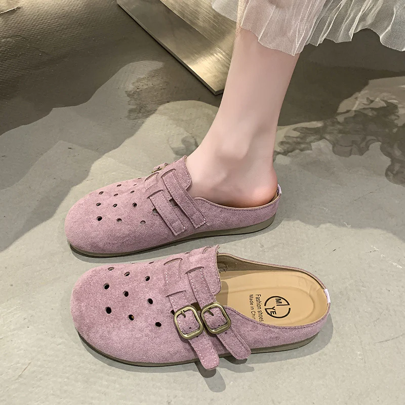 Damen bequeme Clogs mit doppeltem Schnallenverschluss Heidi Mode - Image 8