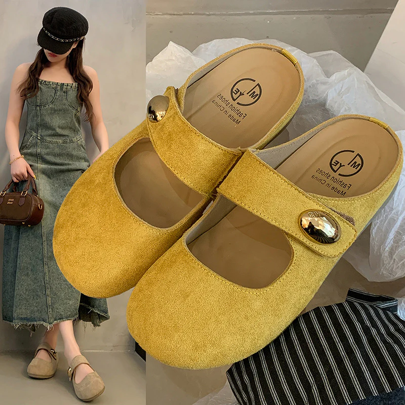 Damen Bequeme Clogs mit elegantem Riemen und modischer Verzierung Heidi Mode - Image 2