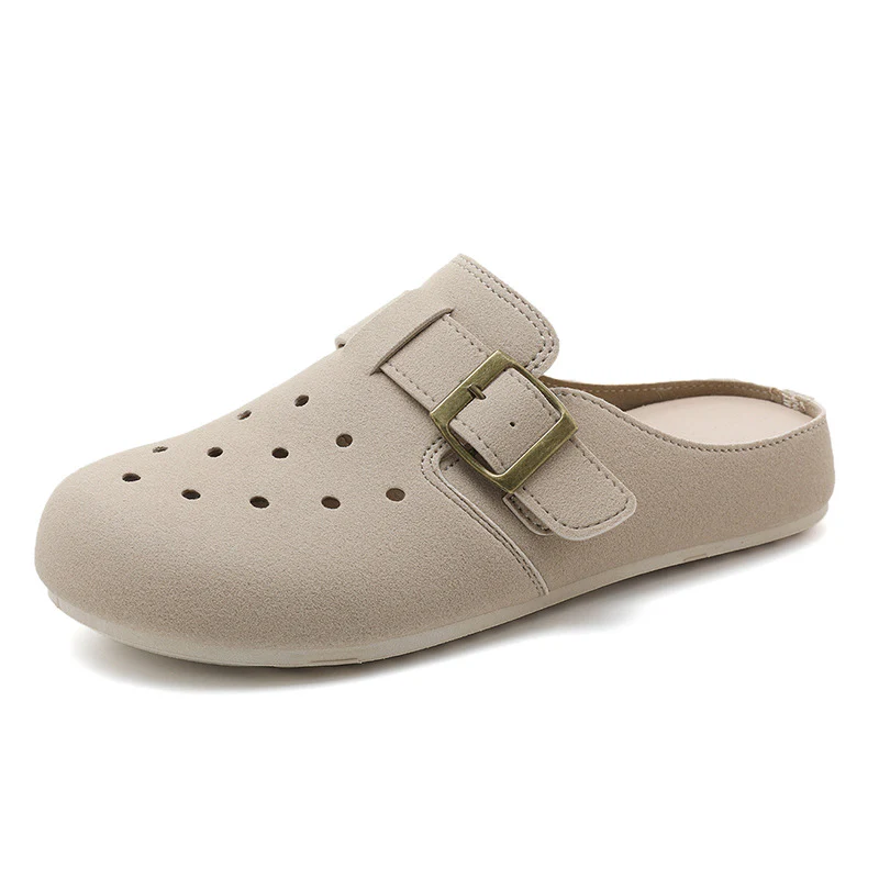 Damen bequeme Clogs mit modischem Riemen und atmungsaktivem Obermaterial Heidi Mode
