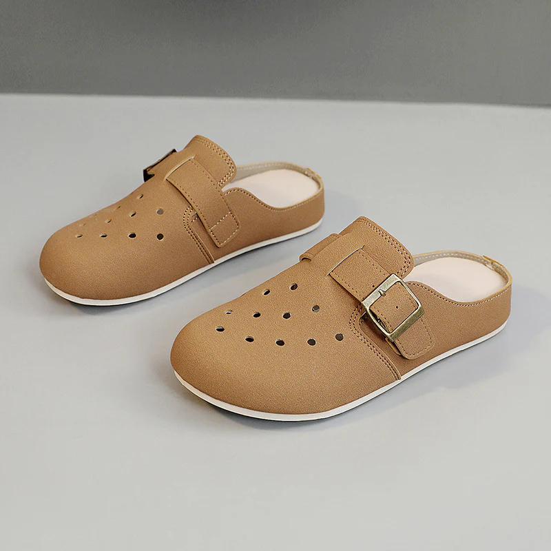 Damen bequeme Clogs mit modischem Riemen und atmungsaktivem Obermaterial Heidi Mode - Image 7