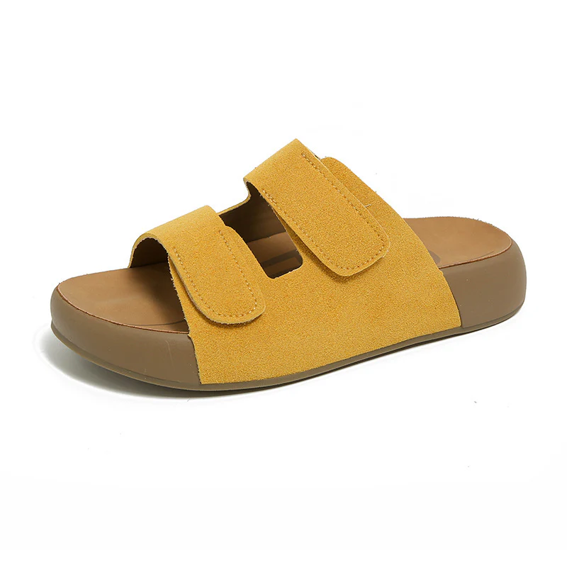 Damen Bequeme Clogs mit verstellbaren Klettverschlüssen und anatomischem Fußbett Heidi Mode - Image 6