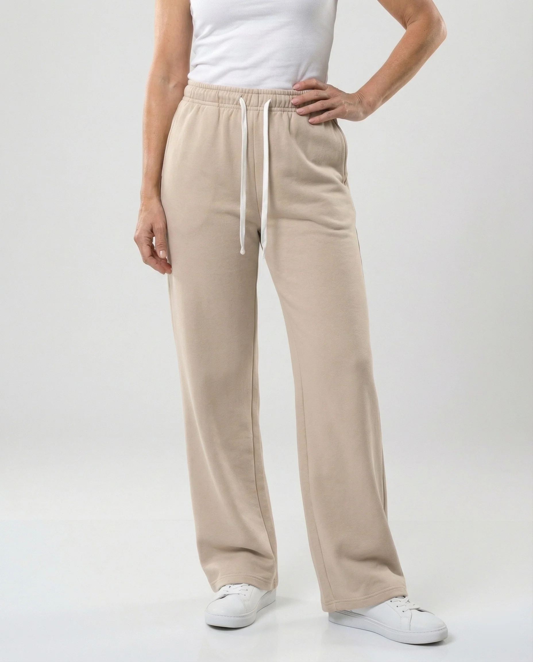 Damen Bequeme Freizeit-Hose mit weitem Bein - Image 3