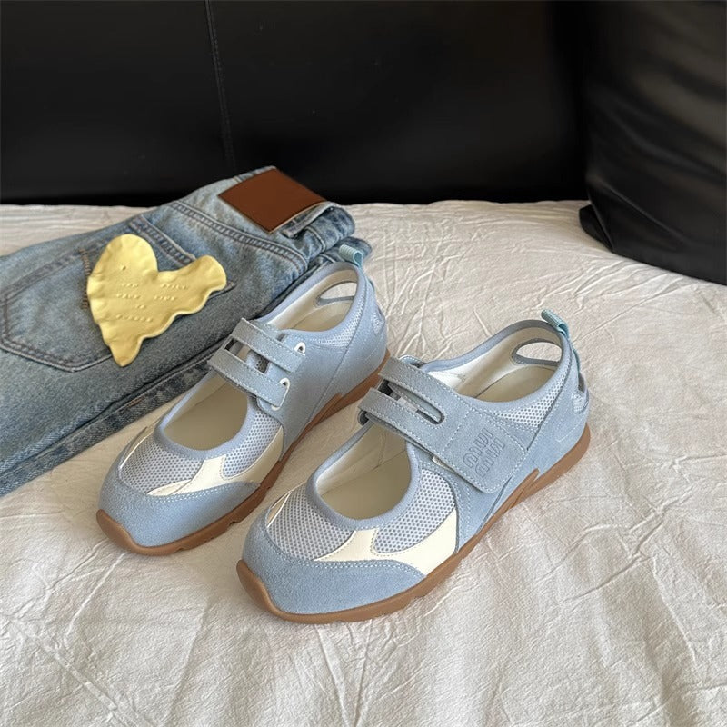 Damen Bequeme Freizeit-Sneaker mit atmungsaktivem Obermaterial und verstellbarem Klettverschluss Heidi Mode - Image 4