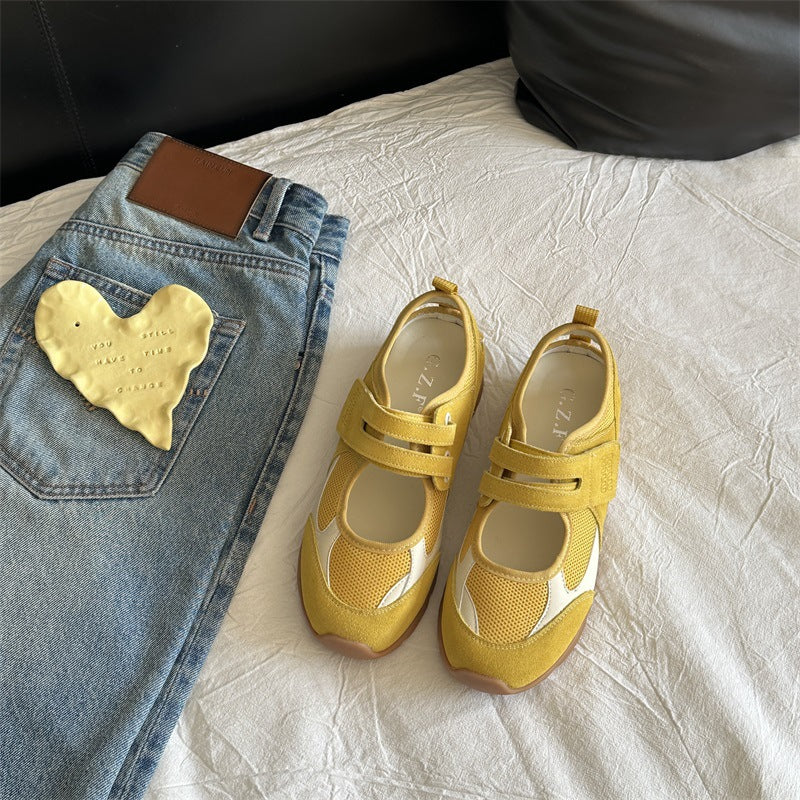Damen Bequeme Freizeit-Sneaker mit atmungsaktivem Obermaterial und verstellbarem Klettverschluss Heidi Mode - Image 6