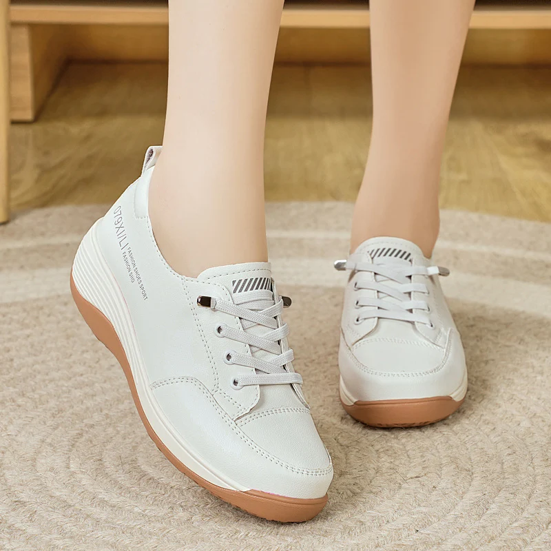 Damen Bequeme Freizeit-Sneaker mit stoßdämpfender Sohle Heidi Mode - Image 4