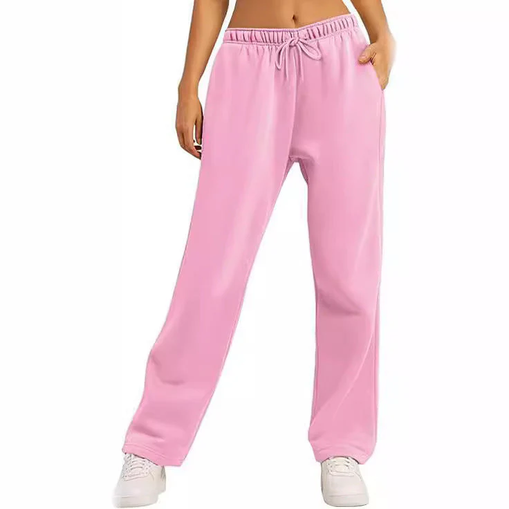 Damen Bequeme Freizeithose mit Elastischem Bund und Seitlichen Taschen Heidi-Mode - Image 2
