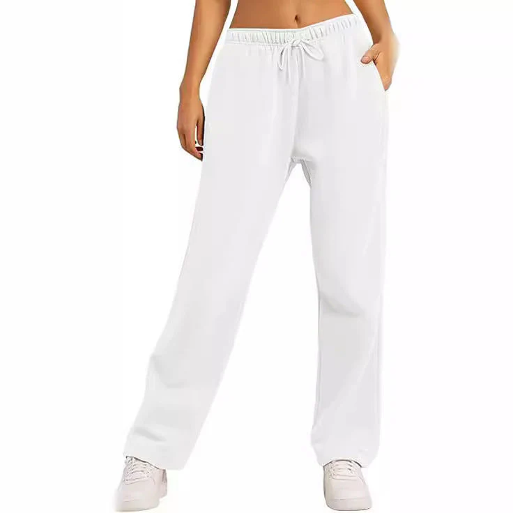 Damen Bequeme Freizeithose mit Elastischem Bund und Seitlichen Taschen Heidi-Mode - Image 3