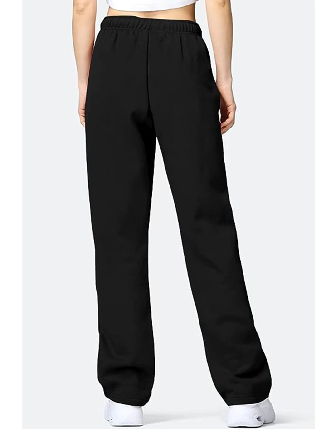 Damen Bequeme Freizeithose mit Elastischem Bund und Seitlichen Taschen Heidi-Mode - Image 6