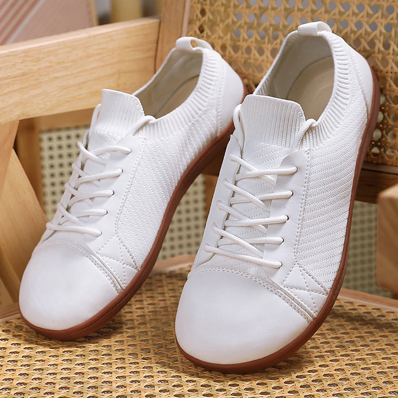 Damen Bequeme Freizeitschuhe mit elastischem Schnürsystem und flexiblem Obermaterial Heidi Mode - Image 3