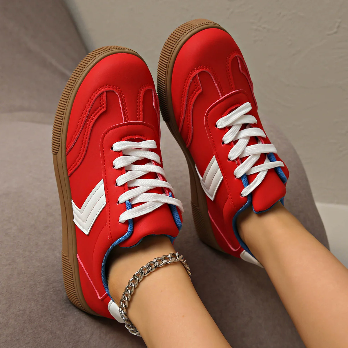 Damen Bequeme Freizeitsneaker mit trendigem Obermaterial Heidi Mode - Image 2