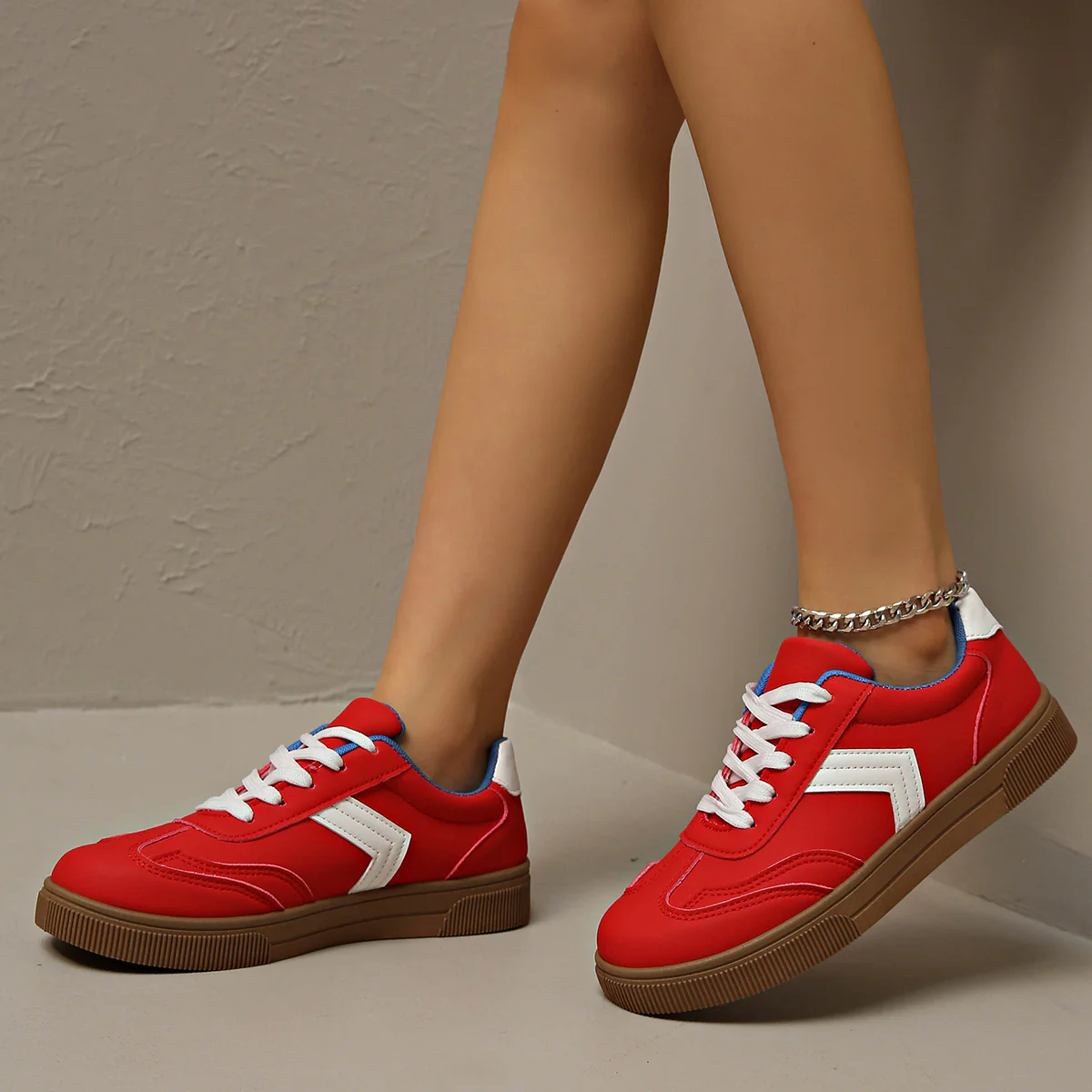 Damen Bequeme Freizeitsneaker mit trendigem Obermaterial Heidi Mode - Image 4