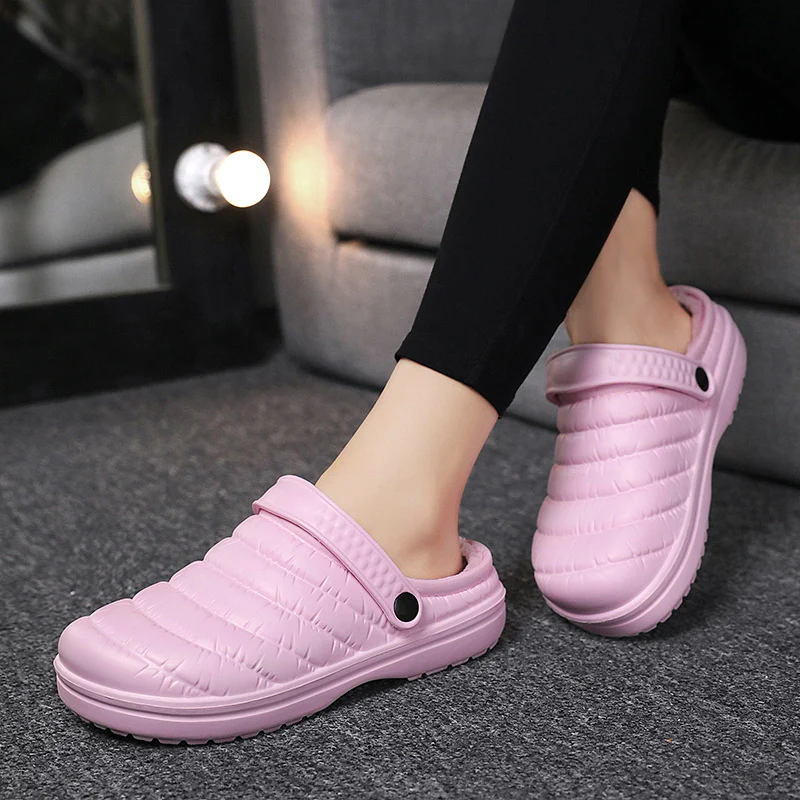 Damen Bequeme Hausschlappen mit isolierender Innenfutter und rutschfester Sohle Heidi Mode - Image 3