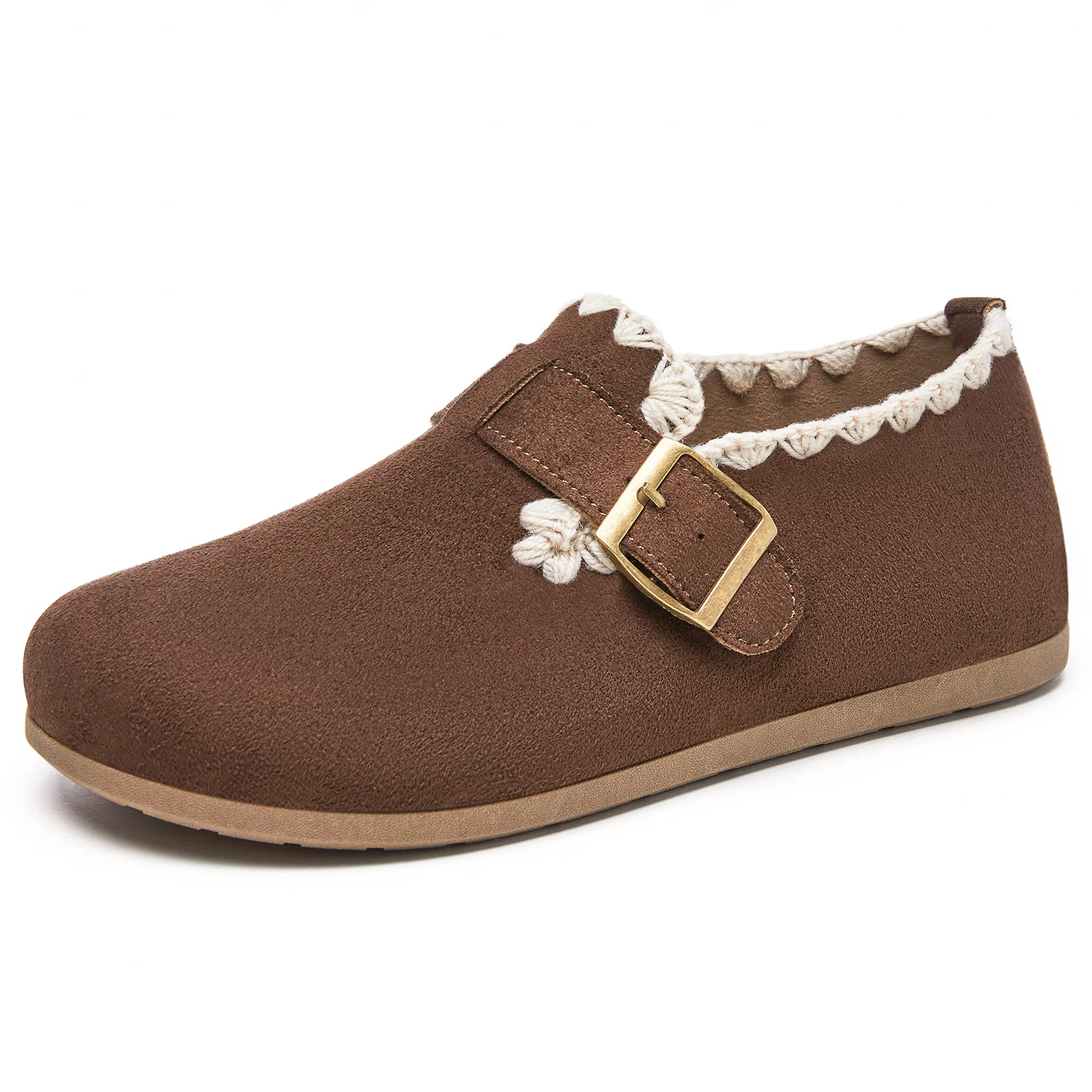 Damen Bequeme Hausschuhe mit dekorativem Riemen und weichem Innenfutter Heidi Mode - Image 6