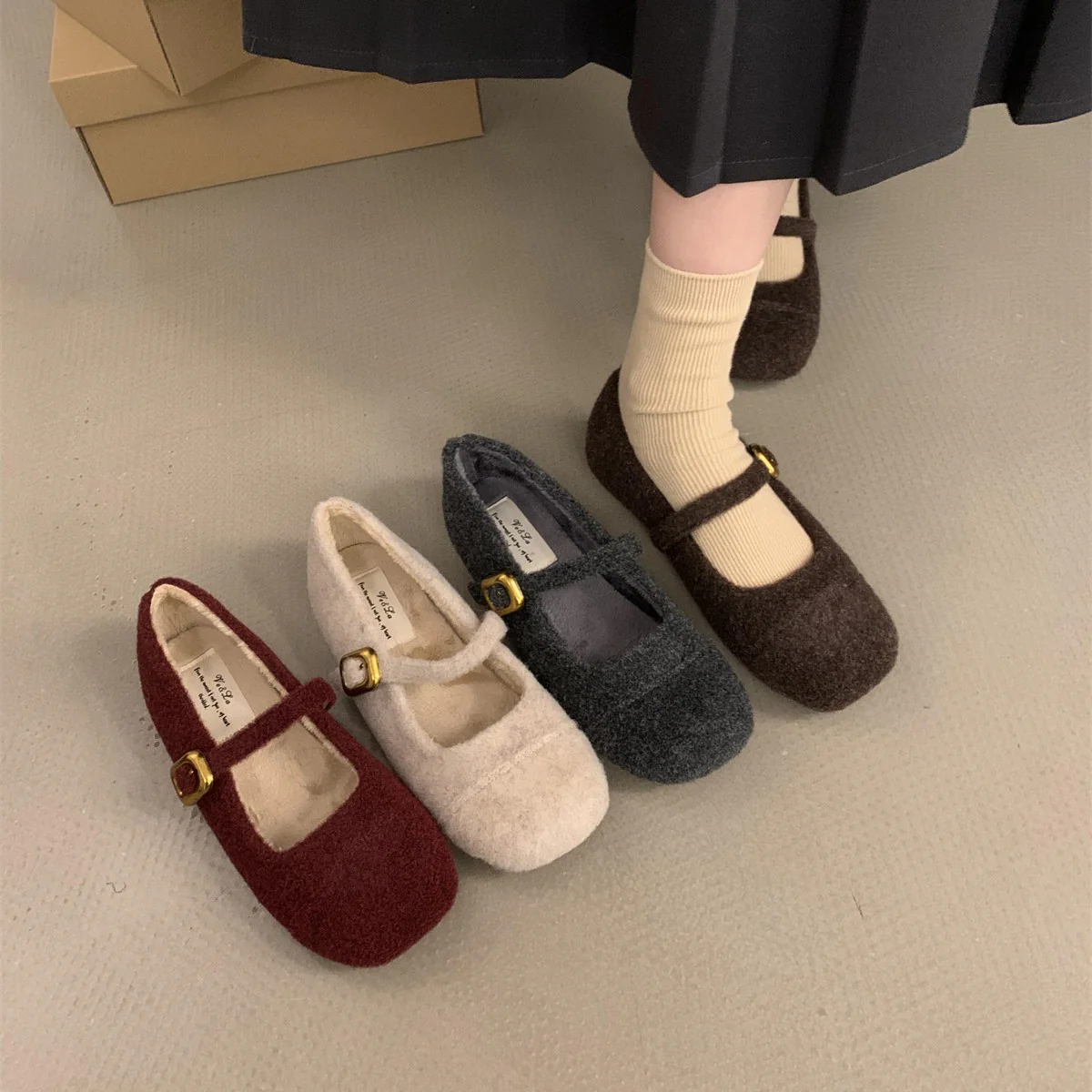 Damen bequeme Hausschuhe mit verstellbarem Riemen und weichem Innenfutter Heidi Mode - Image 2