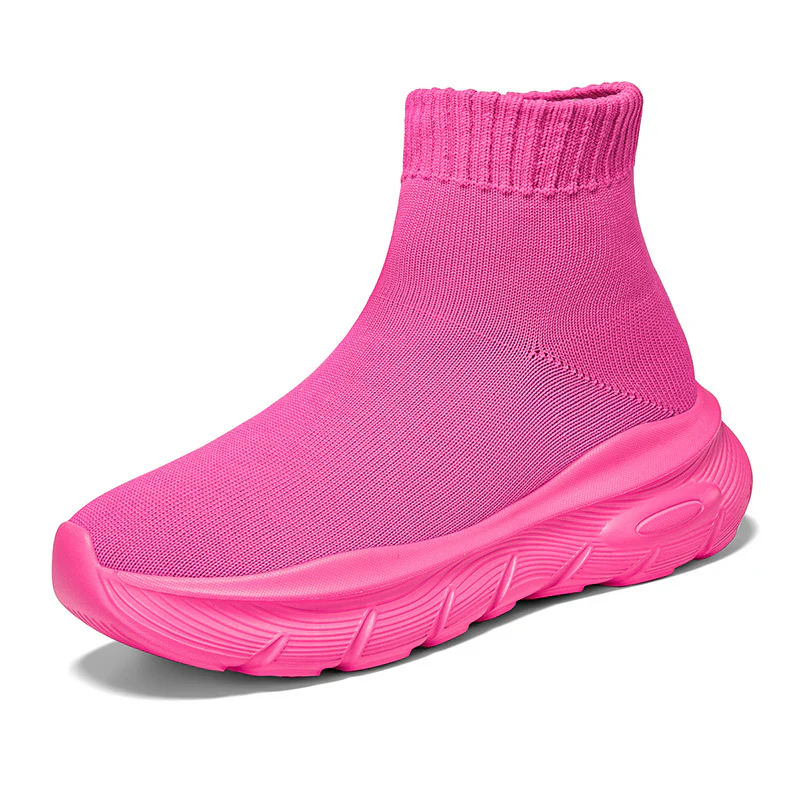 Damen Bequeme High-Top Sneakers mit elastischem Strick-Obermaterial Heidi Mode - Image 7