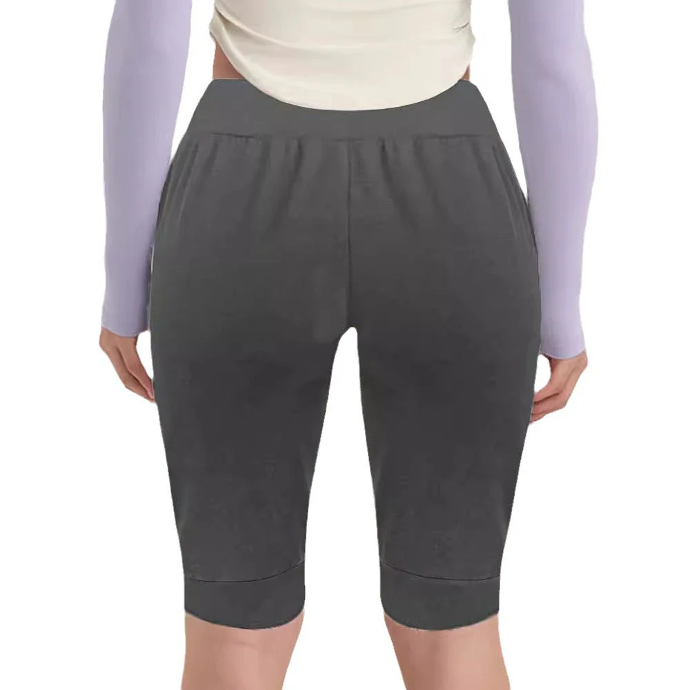 Damen Bequeme Jersey-Shorts mit Elastischem Bund und Praktischen Seitentaschen Heidi-Mode - Image 2