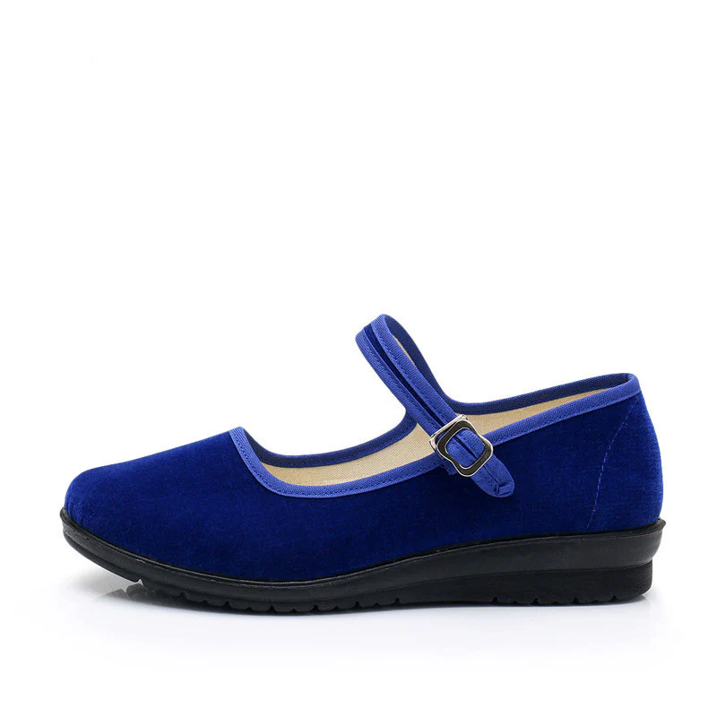 Damen Bequeme Mary Jane Schuhe mit verstellbarem Riemen Heidi Mode - Image 5