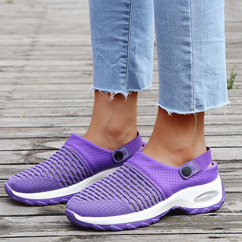 Damen bequeme Mesh-Sneaker mit ergonomischem Fußbett Heidi Mode - Image 4