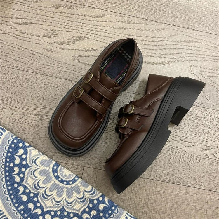 Damen Bequeme Mokassins mit doppeltem Riemenverschluss Heidi Mode - Image 4