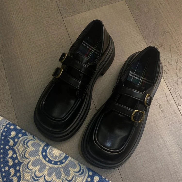 Damen Bequeme Mokassins mit doppeltem Riemenverschluss Heidi Mode - Image 5