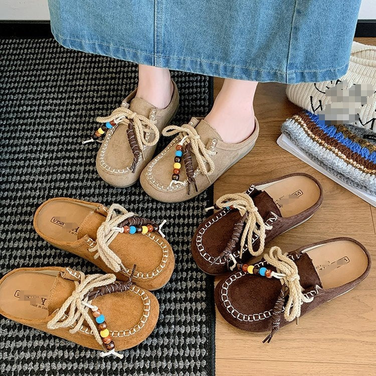 Damen Bequeme Mokassins mit modischen Dekorationen Heidi Mode - Image 4